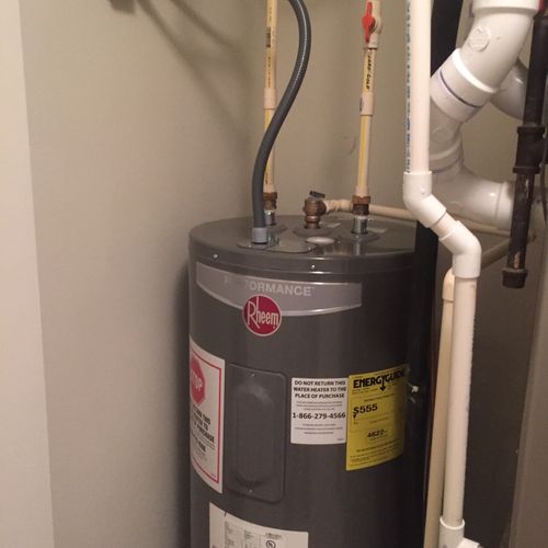 I hired jason to install hot water heater and sump