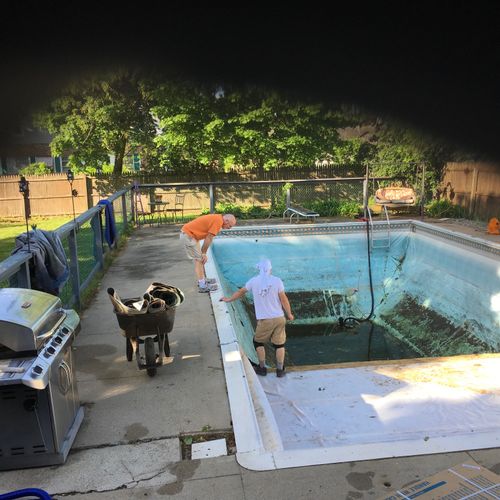 We needed help installing our pool liner and Adam 