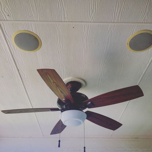 I needed an outdoor ceiling fan installed asap as 