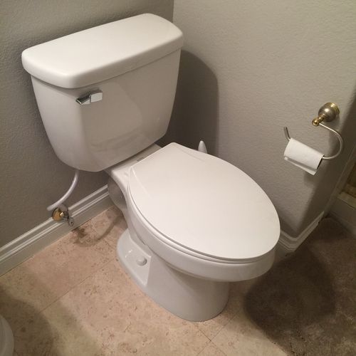 Did a great job installing our new toilet. Everyth