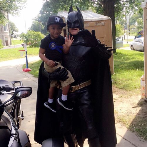 My son love him he didn't know batman was coming m