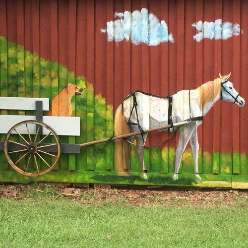 Fabulous job on our barn mural.  Accommodating to 