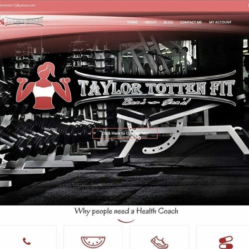 I contacted the owner to do a fitness website for 