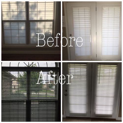 I needed blinds installed for three windows in my 
