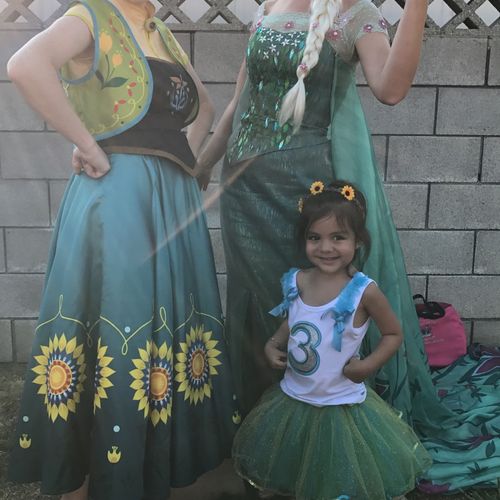 We had a frozen fever themed birthday party & my d