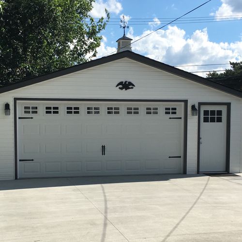 I am very pleased with our New 2 1/2 Car Garage...