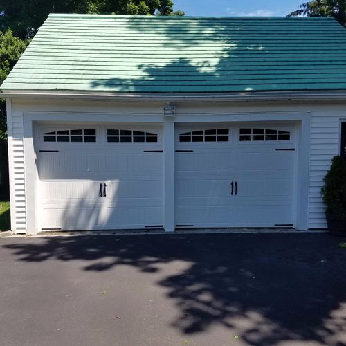 I used new garage doors to install new garage door