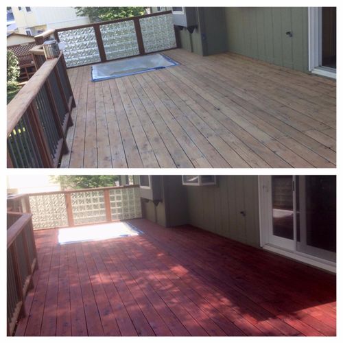 Mark did a fantastic job on our deck. He was very 