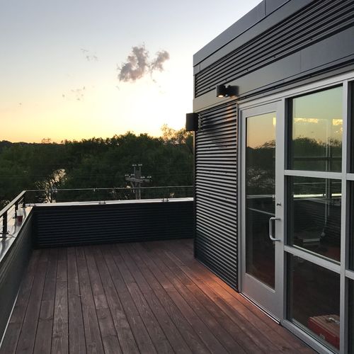We had RDWD Design Group install a rooftop deck at