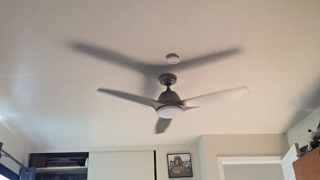 Craig hung a fan in my bedroom - looks great! Very