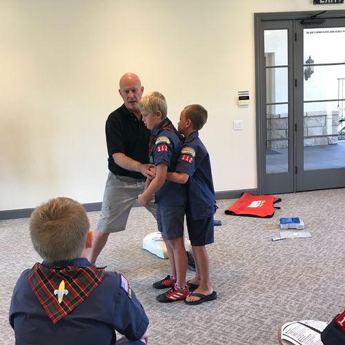 I hired Scott to teach my Cub Scout  den CPR for t