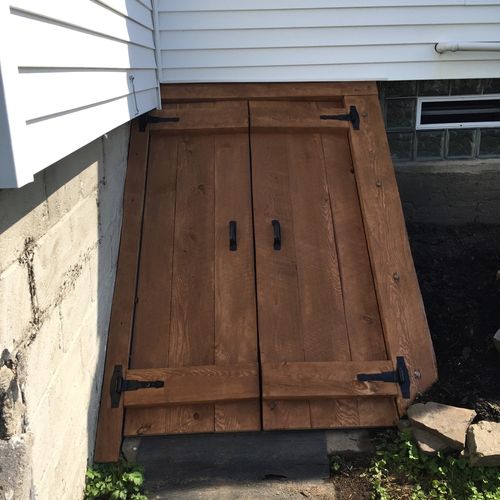 Great job on a bilco door for my basement!  A plea
