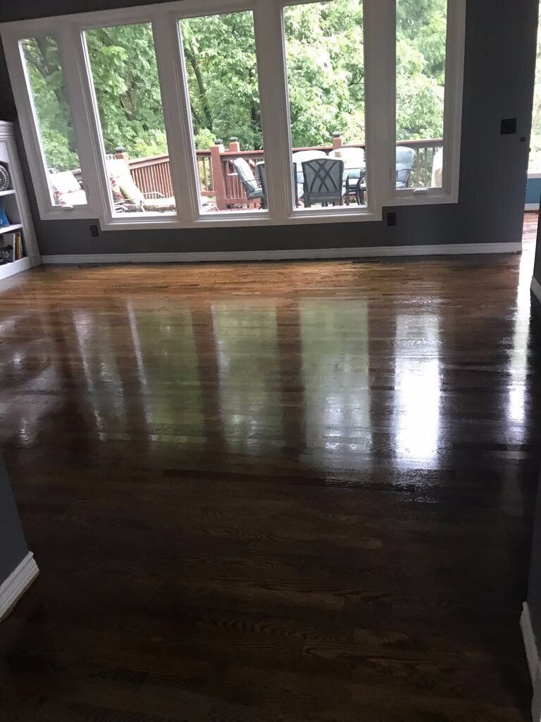 We had hardwood installed and the current hardwood