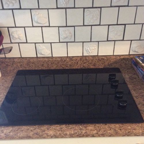 We hired Tom to install an electric cooktop and re