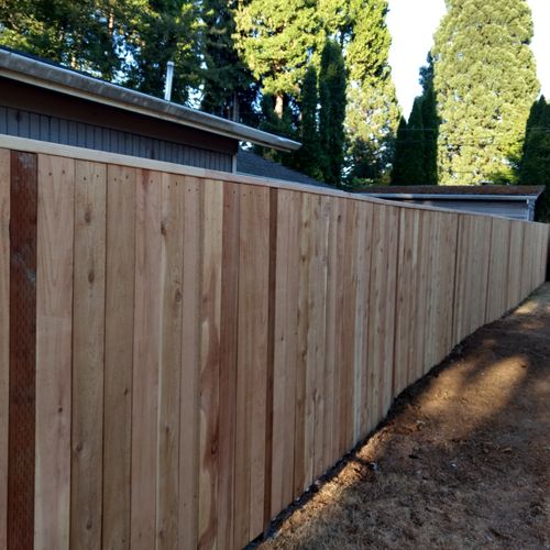 Family and friends think the new fence looks great