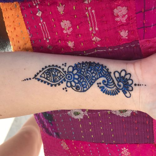 Neha uses all natural, organic henna paste that is