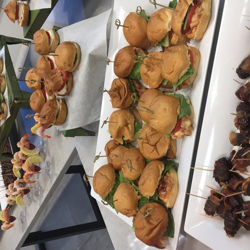 Catered hors d' oeuvres and beverages from East 59