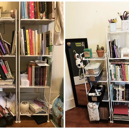 Lisa helped me use the Marie Kondo technique to pa