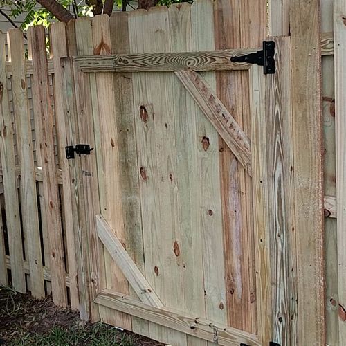 Great service and super quality work. The fence wa