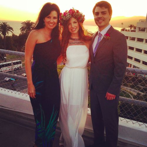 Maria Felipe was the wedding officiant for my wife