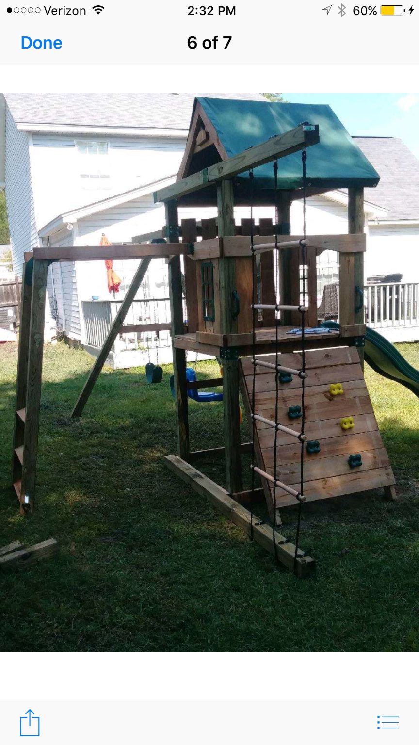 Eric did a great job assembling a playground for t