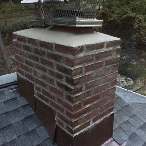 John did a great job with our chimney crown and re