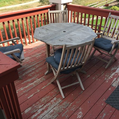John did an amazing job transforming our deck.  We