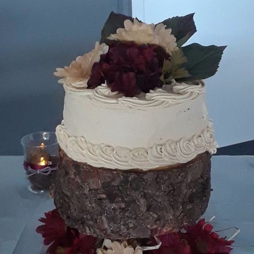 Karen did my cake\ cupcakes for my wedding. The ov