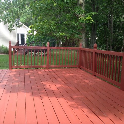 RNS Services stained our new deck, installed and s