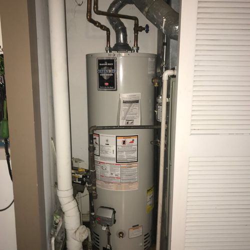 Professional, Prompt and Clean.   Old water heater