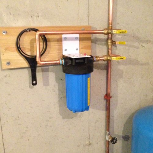 Great job installing my water filter!