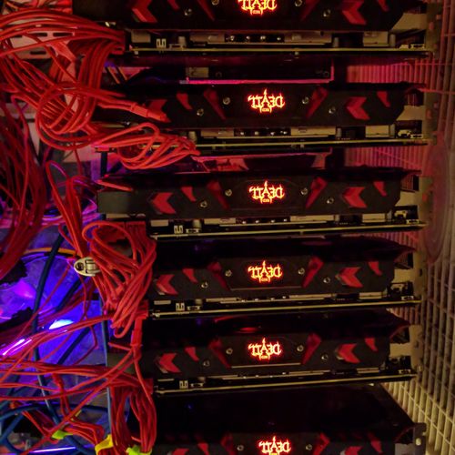 Cryptocurrency Mining Rig RX580 8GB Red Devils