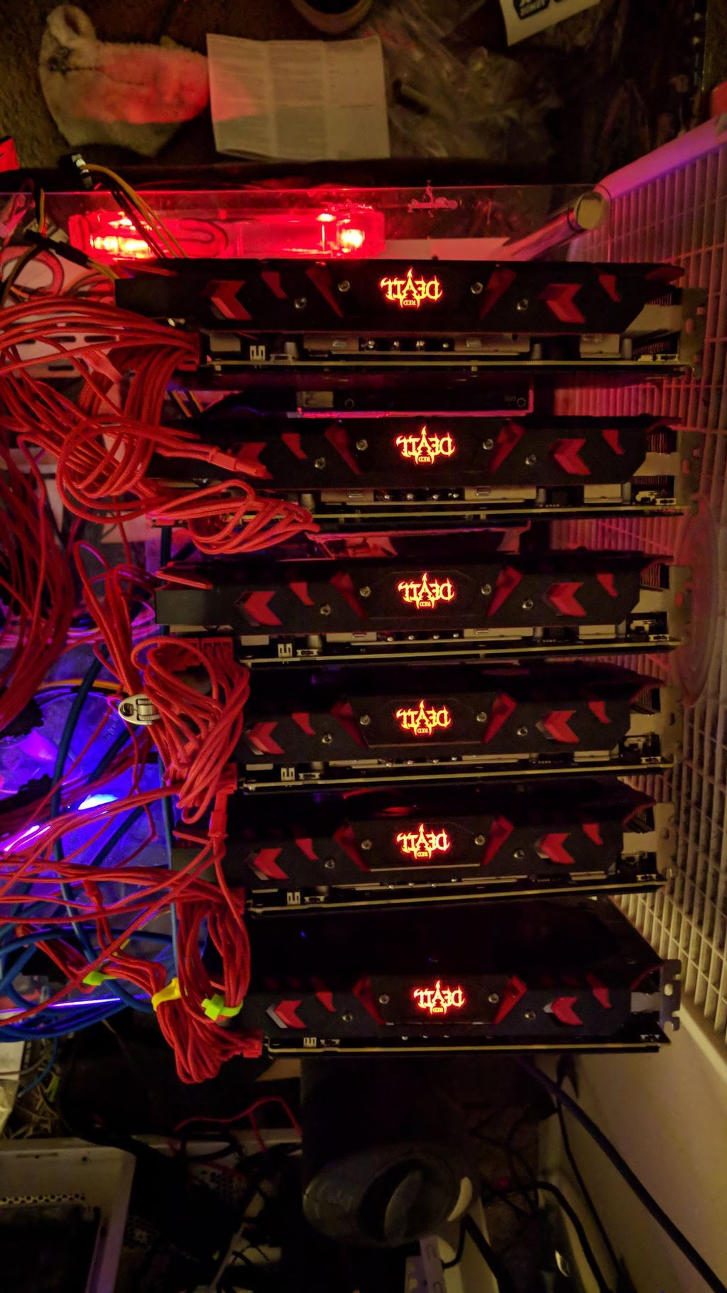 Cryptocurrency Mining Rig RX580 8GB Red Devils