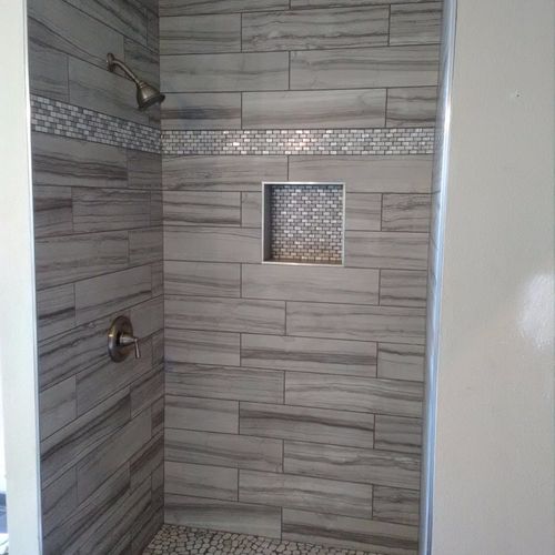alex did a really good job tiling my master shower
