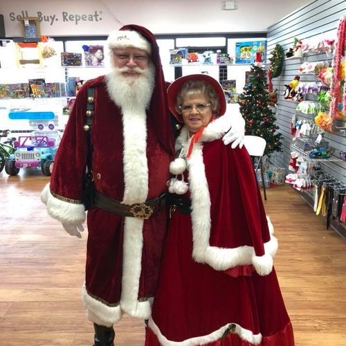 Santa and Mrs Claus did a great job at both once u