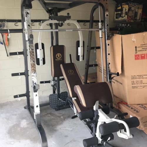 Jesse did a great job assembling my home gym. He w