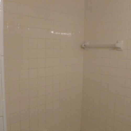 I wanted a shower rod permanently installed in my 