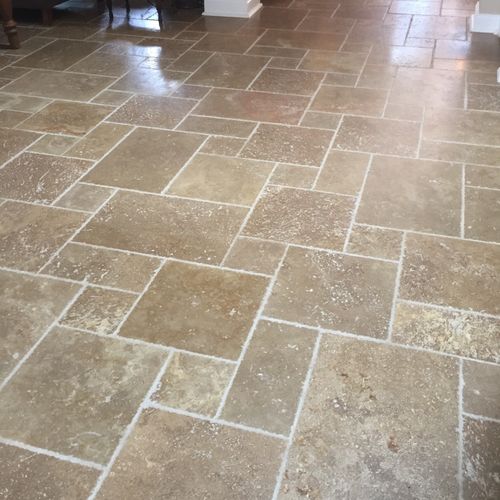 Just had my 10-year-old travertine floors cleaned 