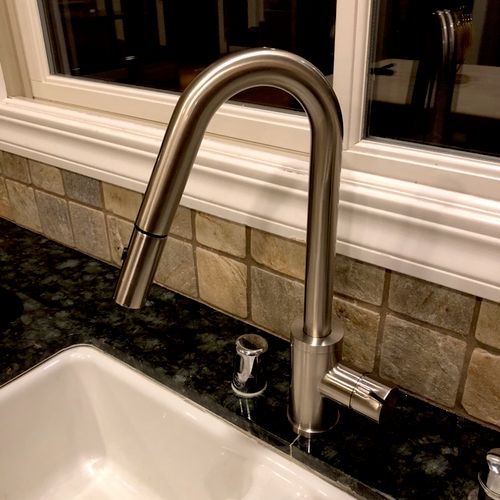 I contacted Anthony to install a new faucet in my 