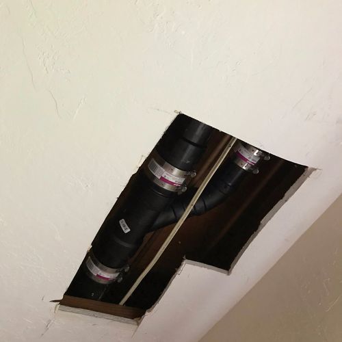 Ever helped repair the dry wall hole in our ceilin