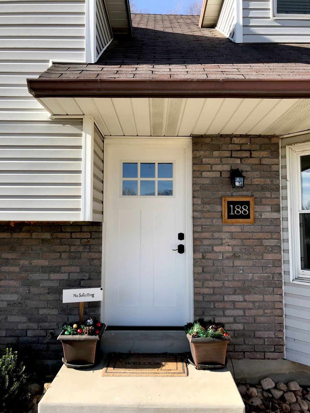 Trina installed two exterior doors for us. Her wor