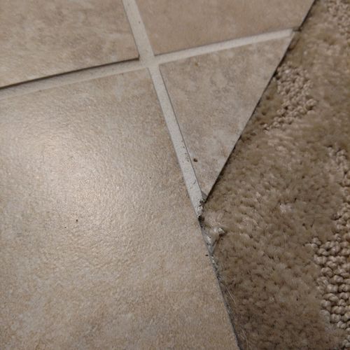I hired a contractor to do a small tiling job that