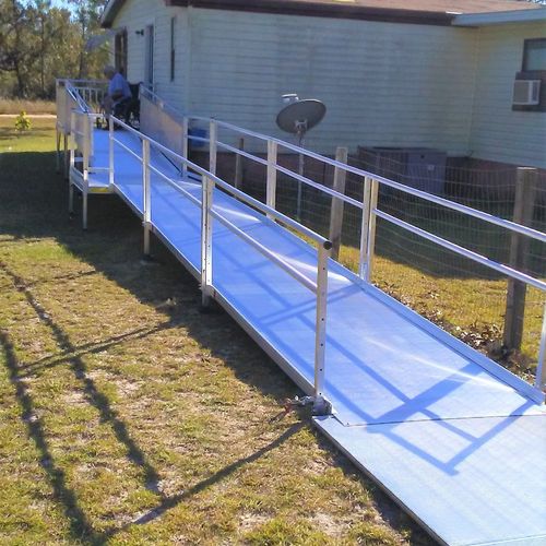 Sheryl's team completed 2 wheelchair ramps in 2 da