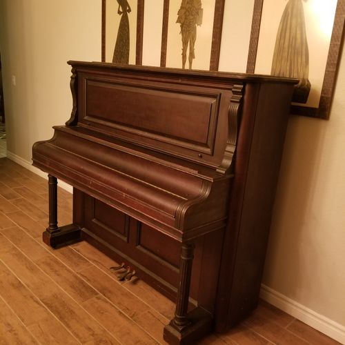 Alex responded and moved our antique piano within 