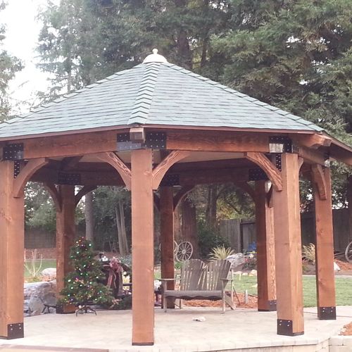 Korolev did an excellent job roofing our Gazebo. H