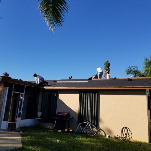 Hurricane Irma damaged my roof.  I am lucky to hav