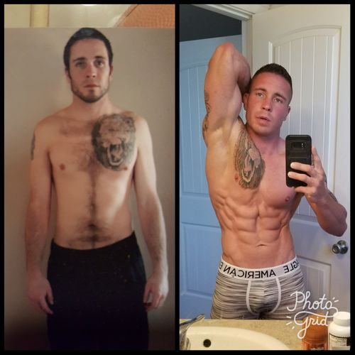I started with chris last year doing body building