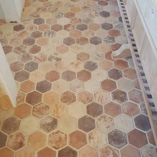 Eric And His Father Installed Tile Flooring For My