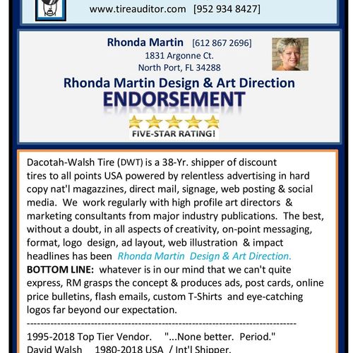 Rhonda Martin Design & Art Direction.    1/20/18
-