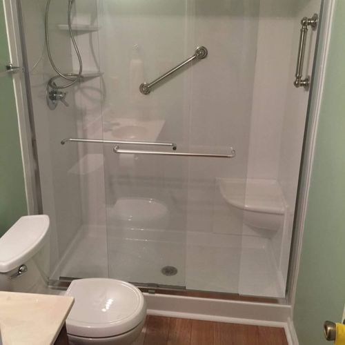 Thank you for a quick and easy shower remodel Greg
